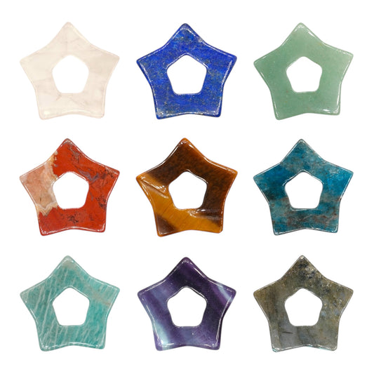 Lot de 2 charm’s Etoile pour boucle d’oreille (Créole non comprise) (2 tailles disponible)