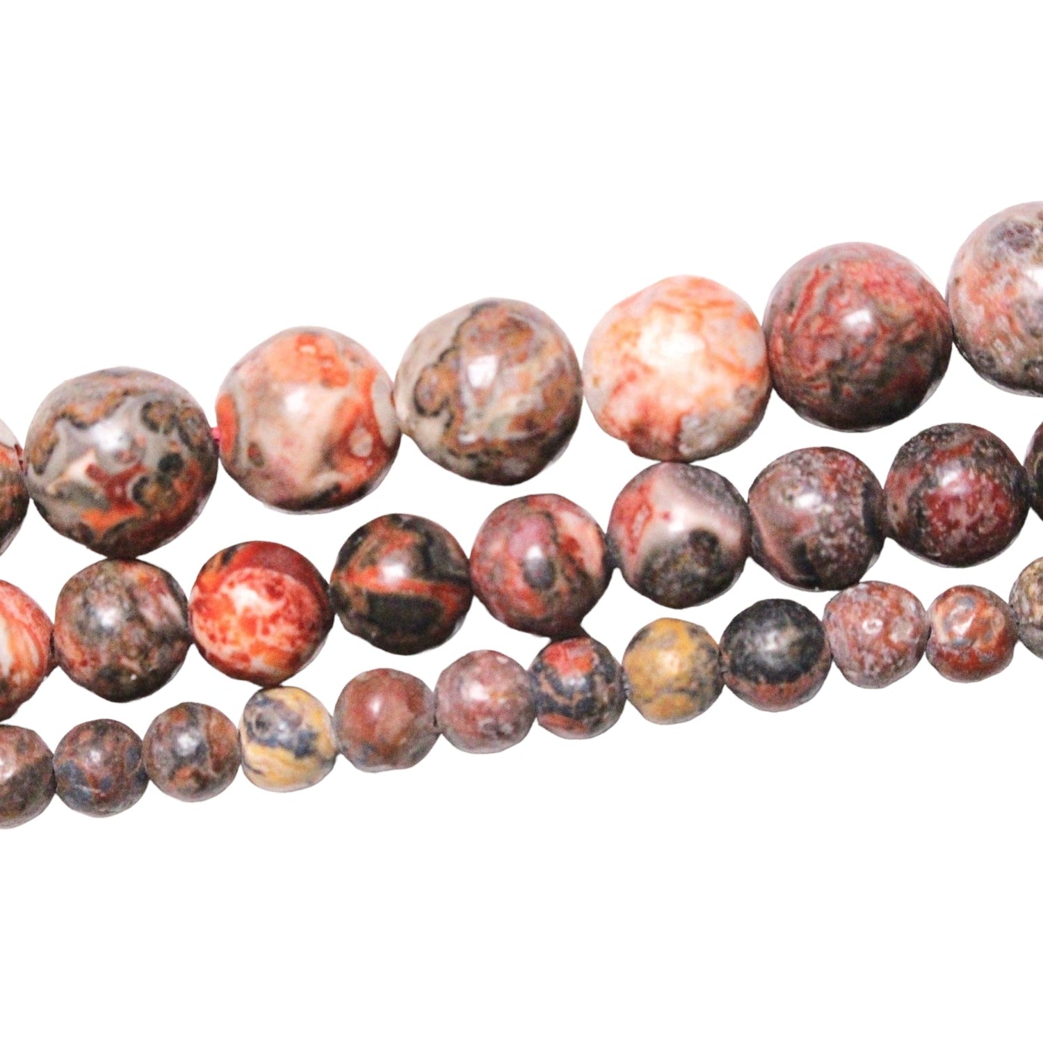 Fil de perle Jaspe Léopard A - Foliesbijoux