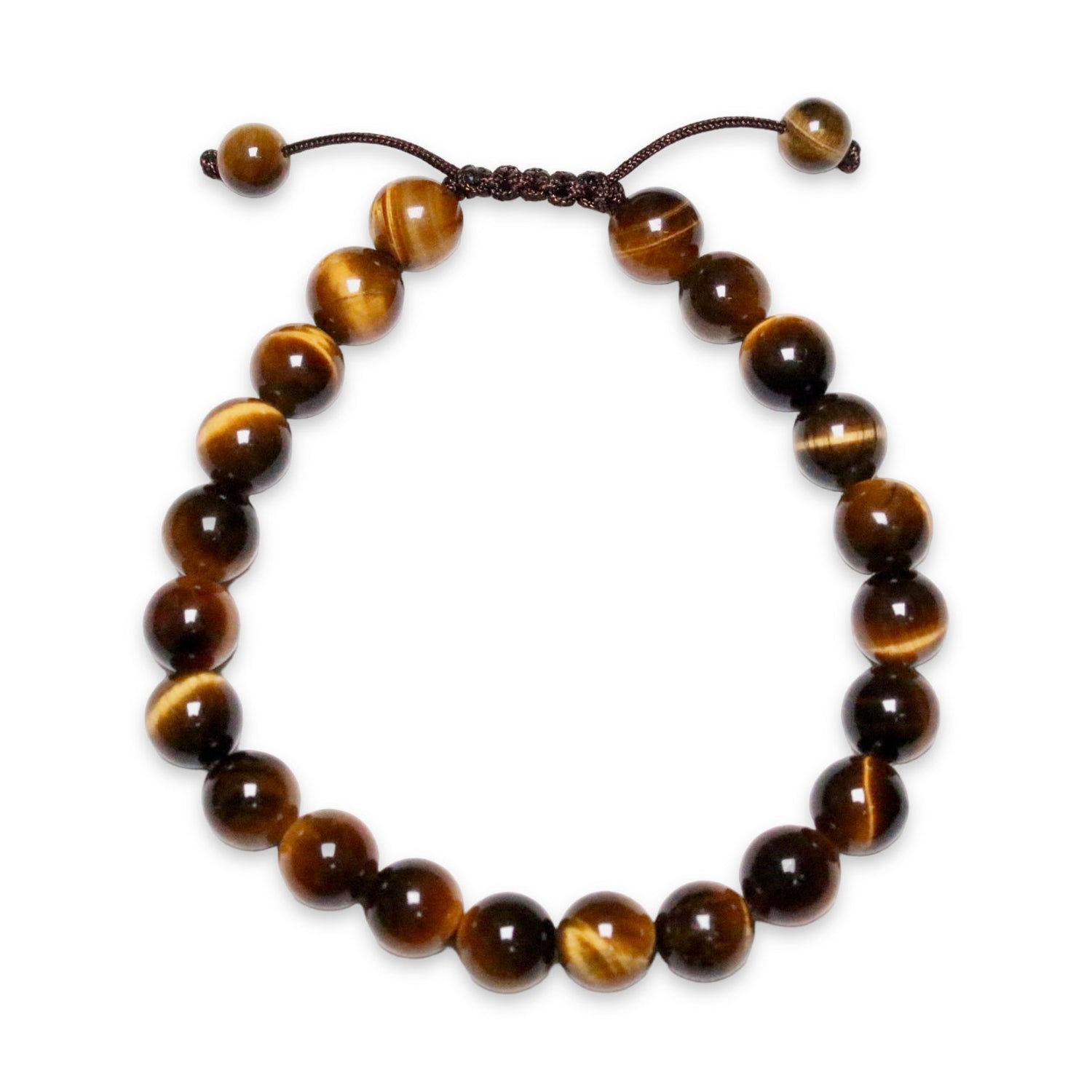 Bracelet Shamballa Oeil de tigre AA+ - Foliesbijoux