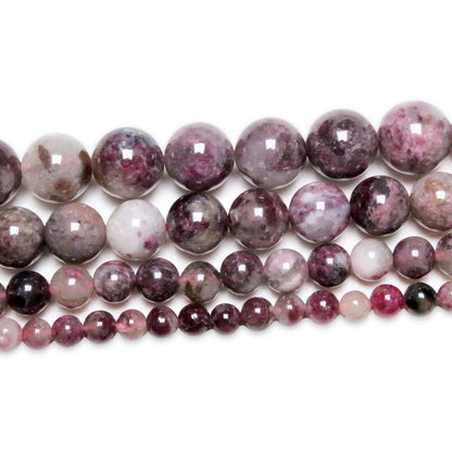 Fil de perle Tourmaline rose rubellite A+ - Foliesbijoux