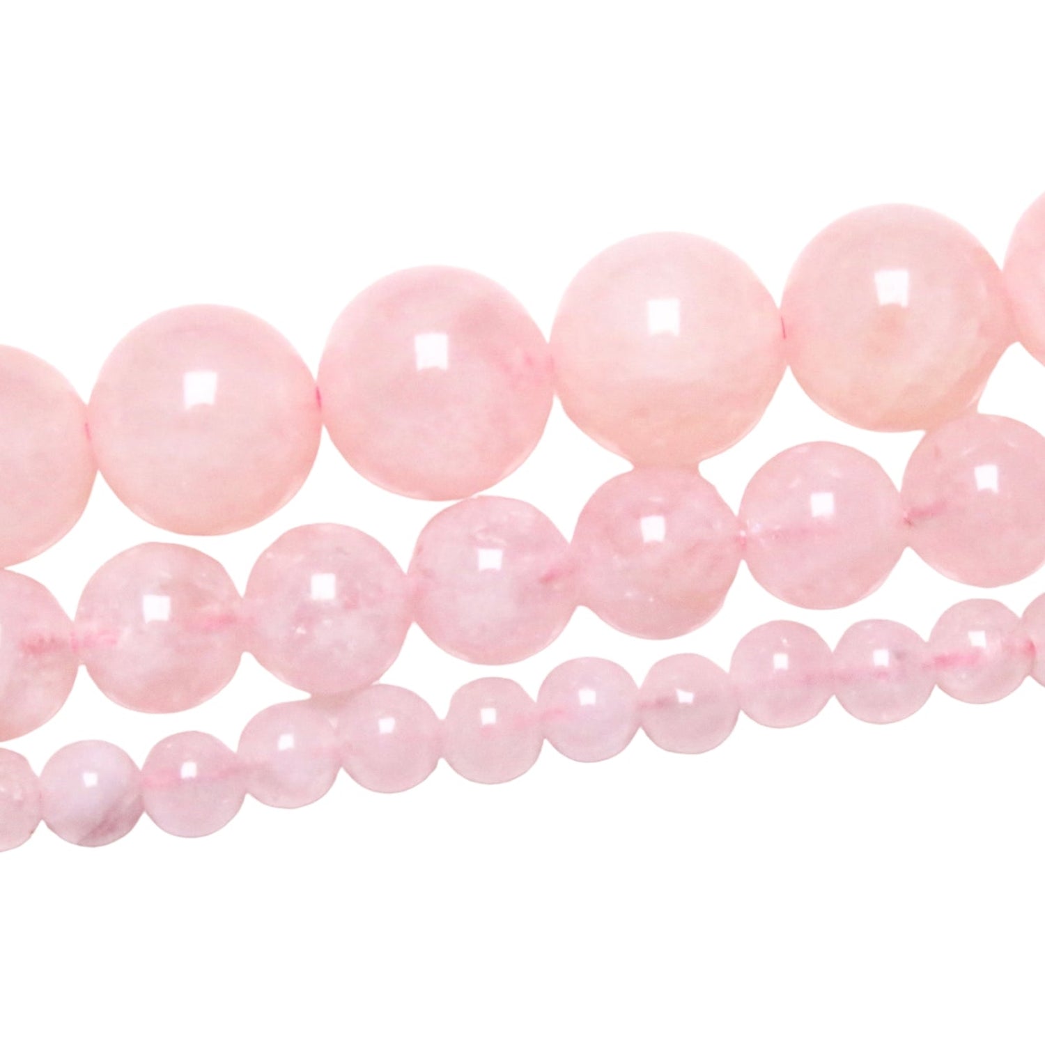 Fil de perle Béryle rose Morganite AA - Foliesbijoux