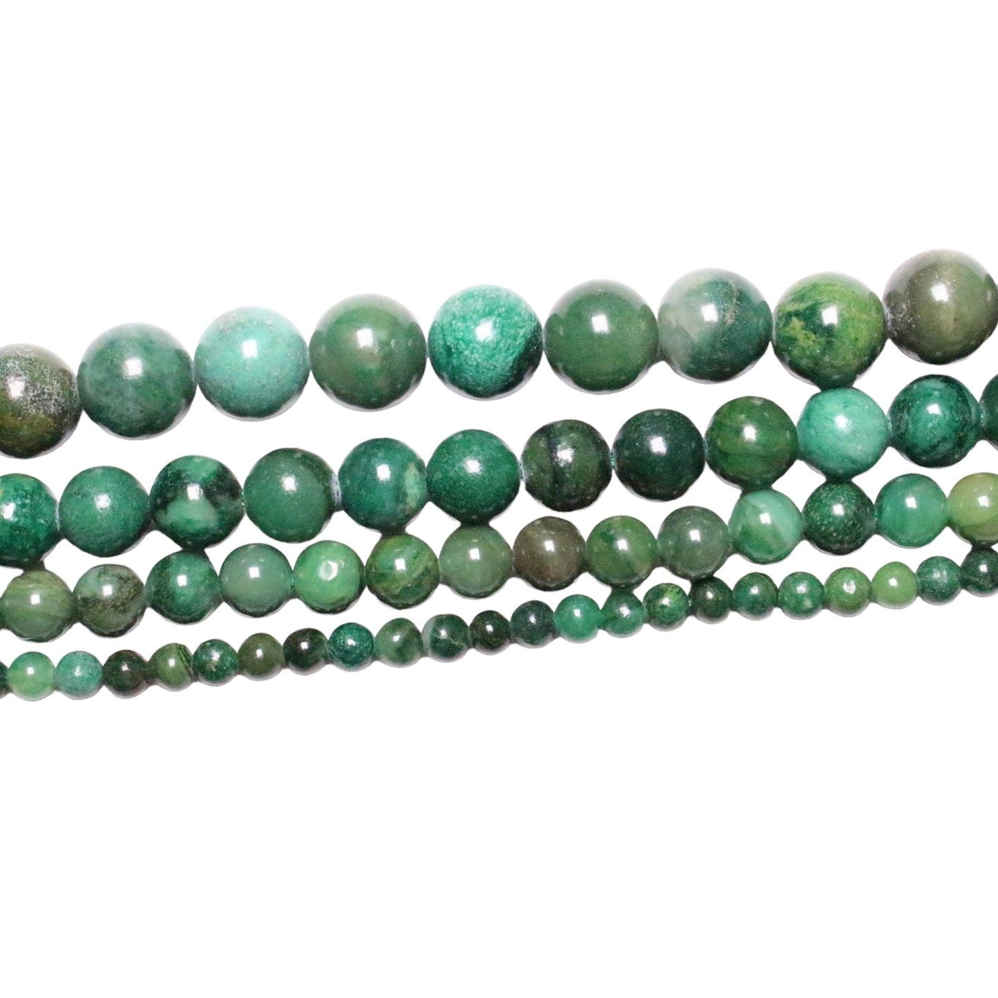 Fil de perle Jade Vert Africain AA