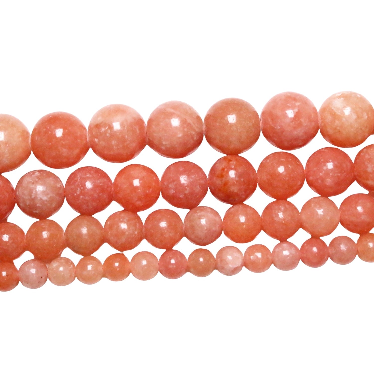 Fil de perle Calcite rouge A - Foliesbijoux