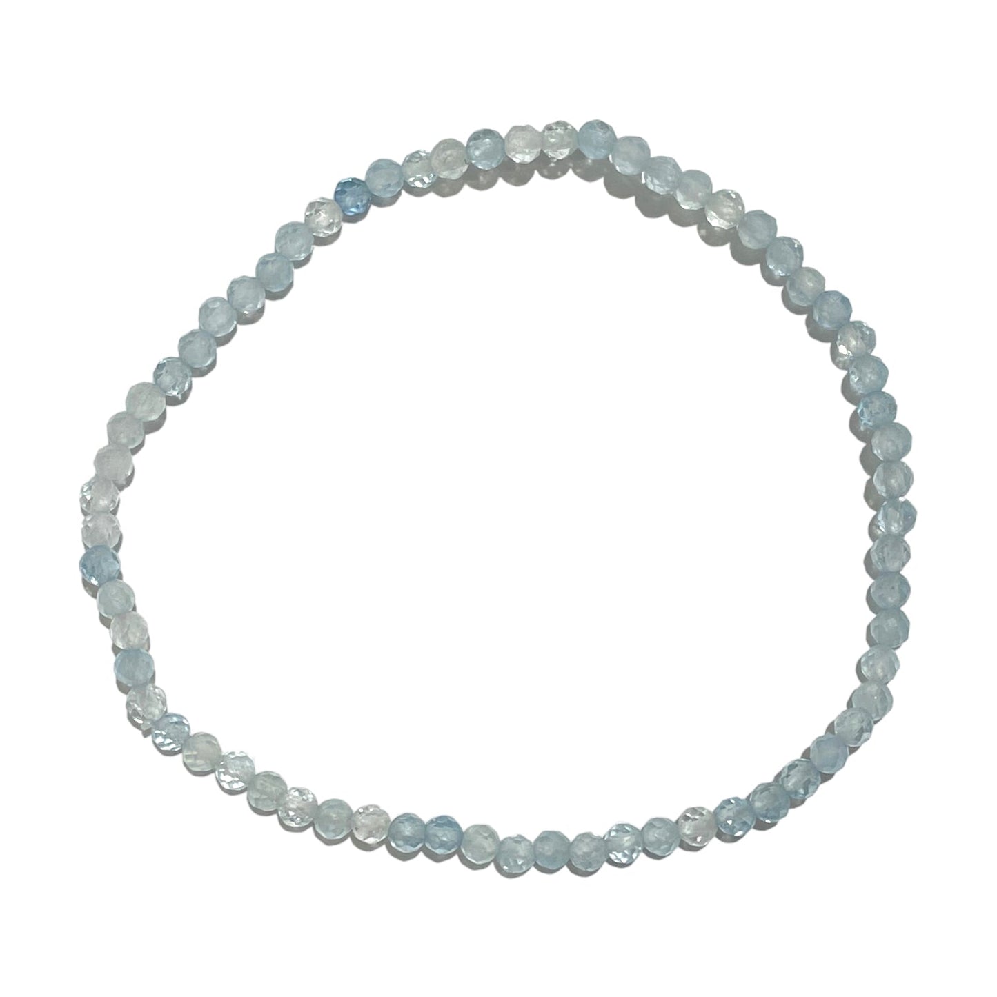 Bracelet Facetté 3mm Topaze bleue A