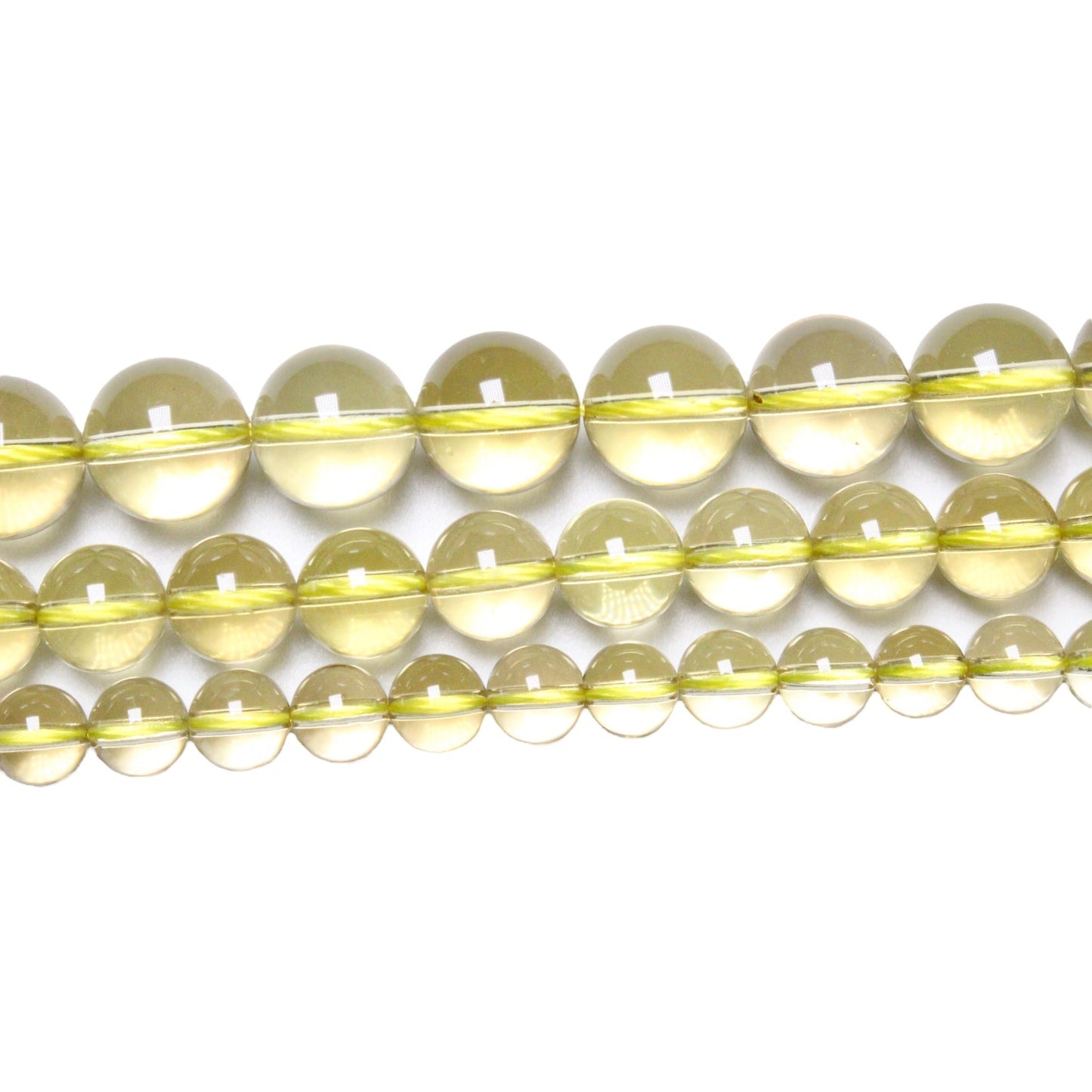 Fil de perle Quartz Citron ( Lemon ) - Foliesbijoux