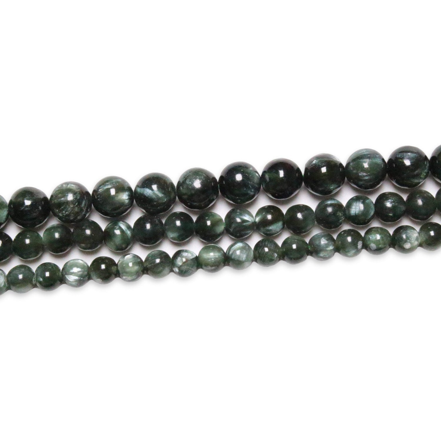 Fil de perle Séraphinite AAA - Foliesbijoux