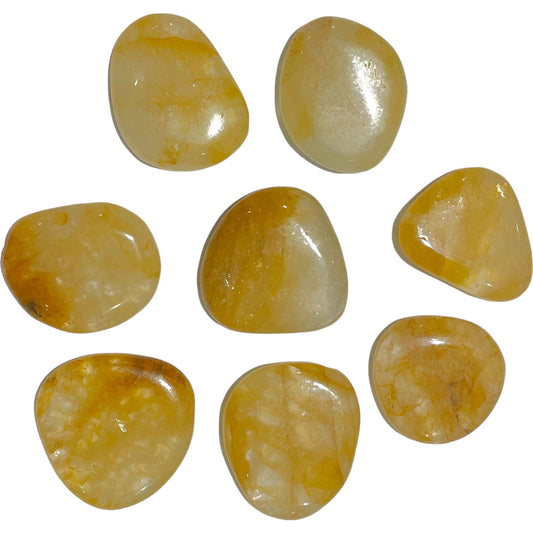 Galet Quartz Jaune Hématoite 40mm (Lot de 250g)