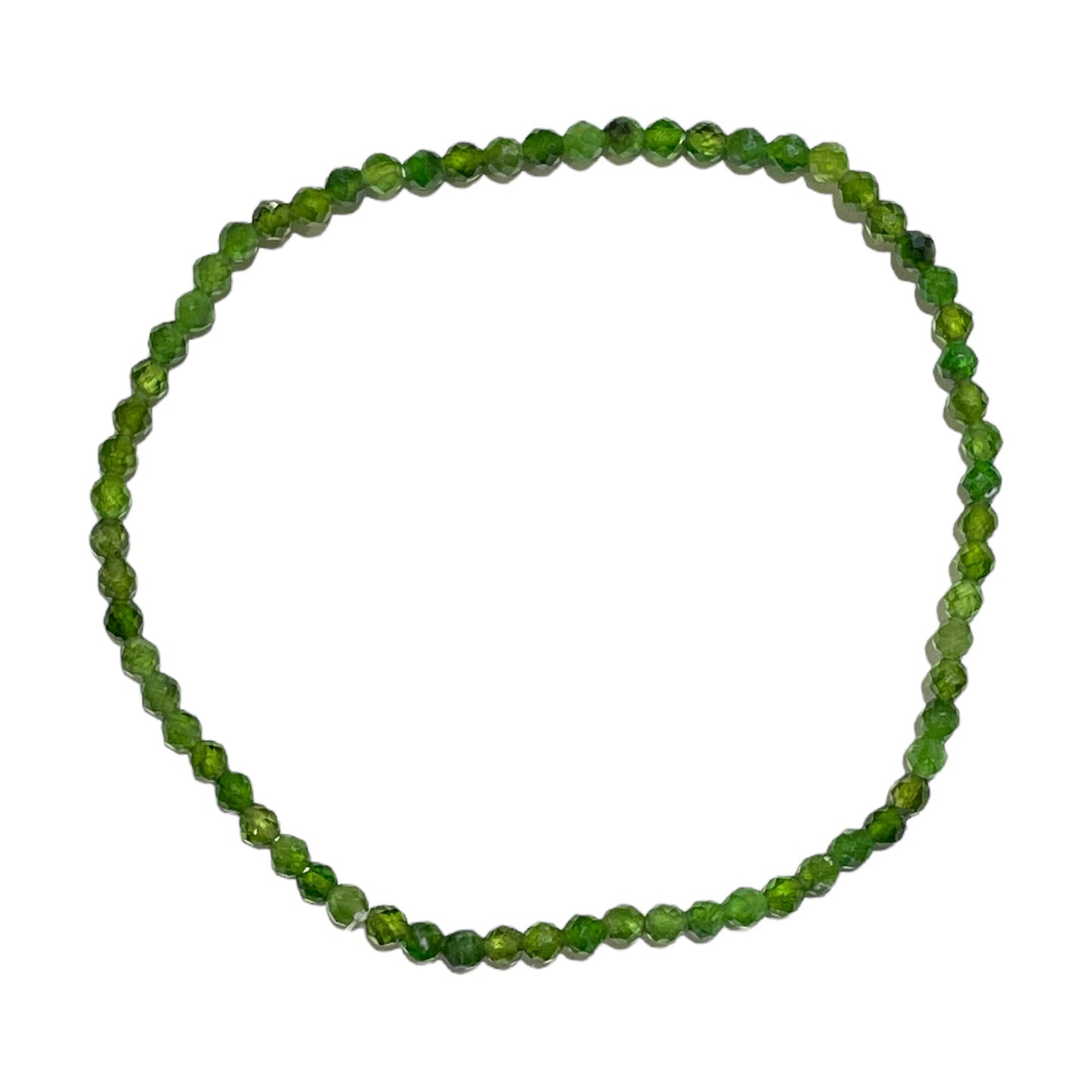 Bracelet Facetté 3mm Diopside AA