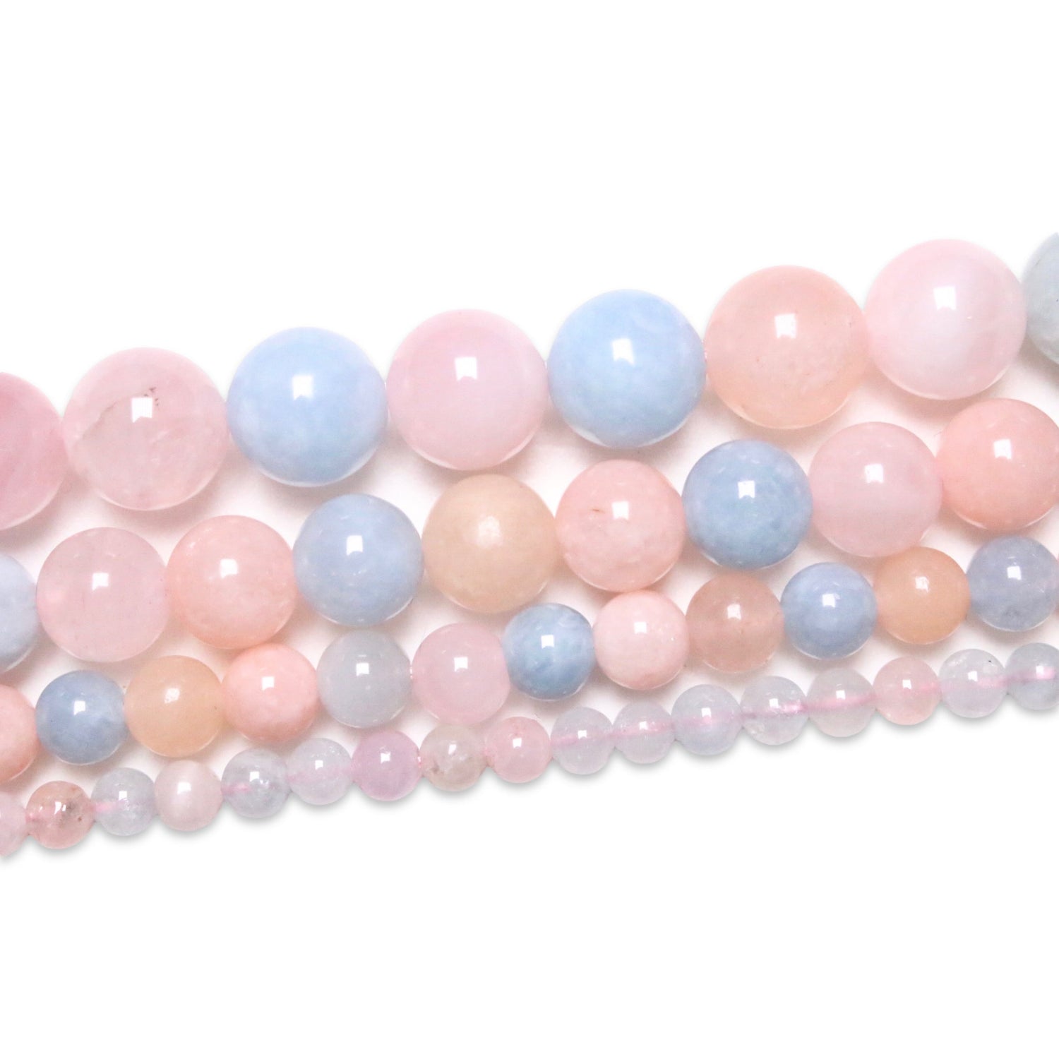 Fil de perle Morganite AA - Foliesbijoux