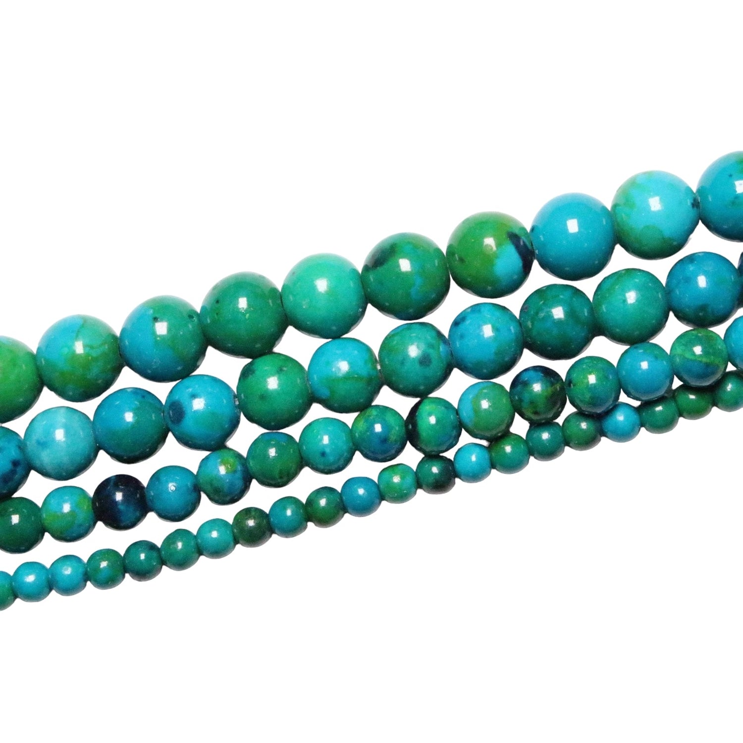 Fil de perle Chrysocolle teintée - Foliesbijoux