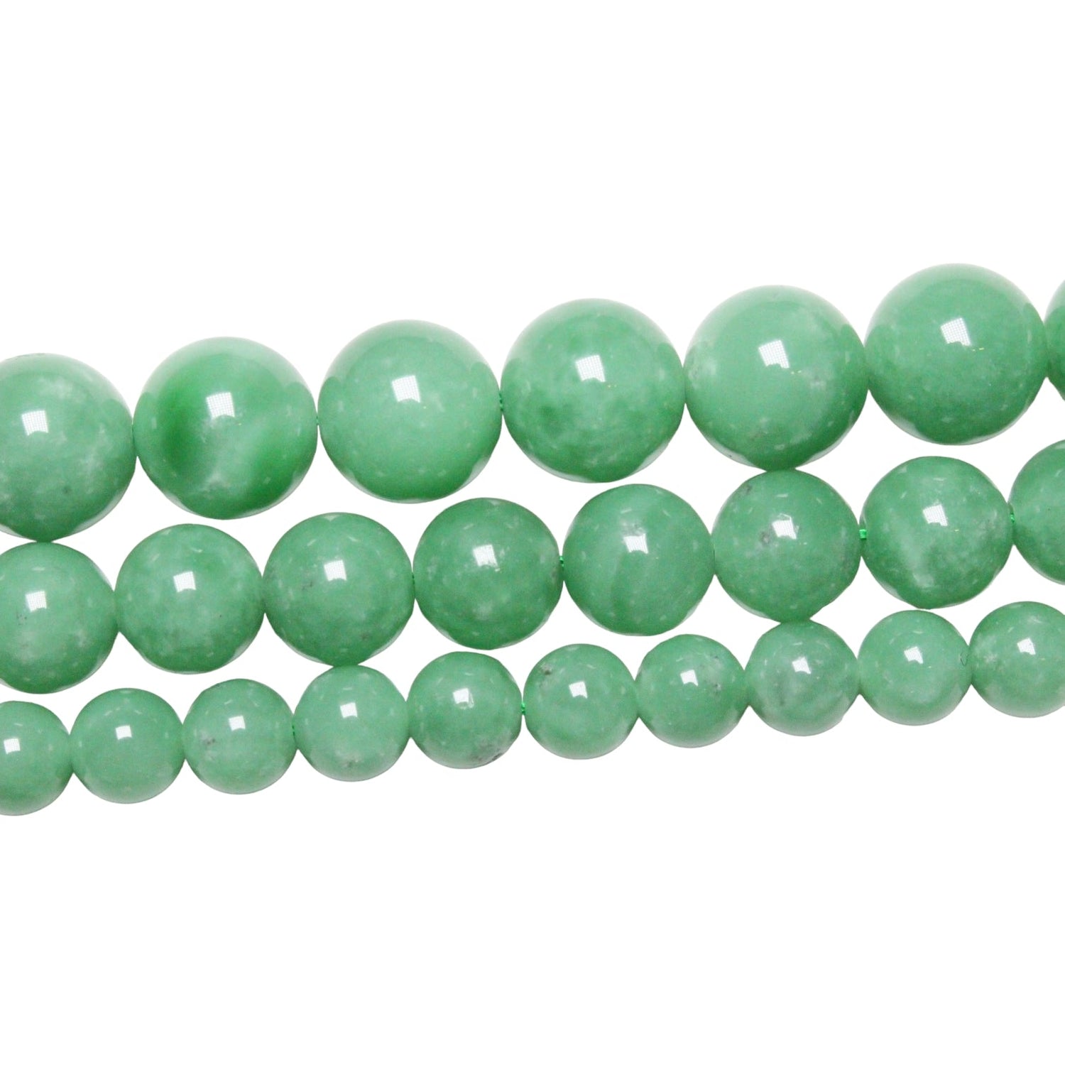 Fil de perle Angelite verte A+ - Foliesbijoux
