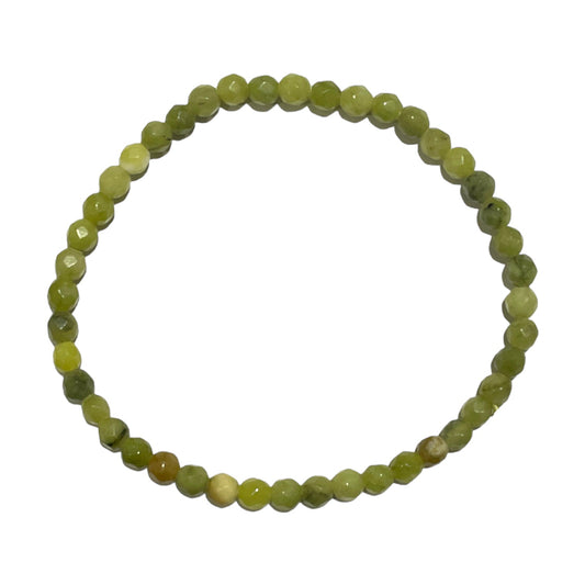 Bracelet Facetté 4mm Jade de thailande A+