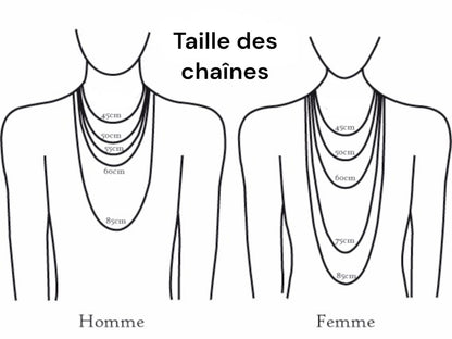 Lot de 10 chaînes en acier inoxydable modèle 18