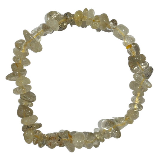 Bracelet baroque Quartz rutile A+