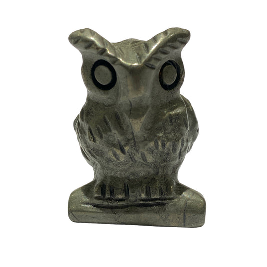 Figurine Hibou en pyrite