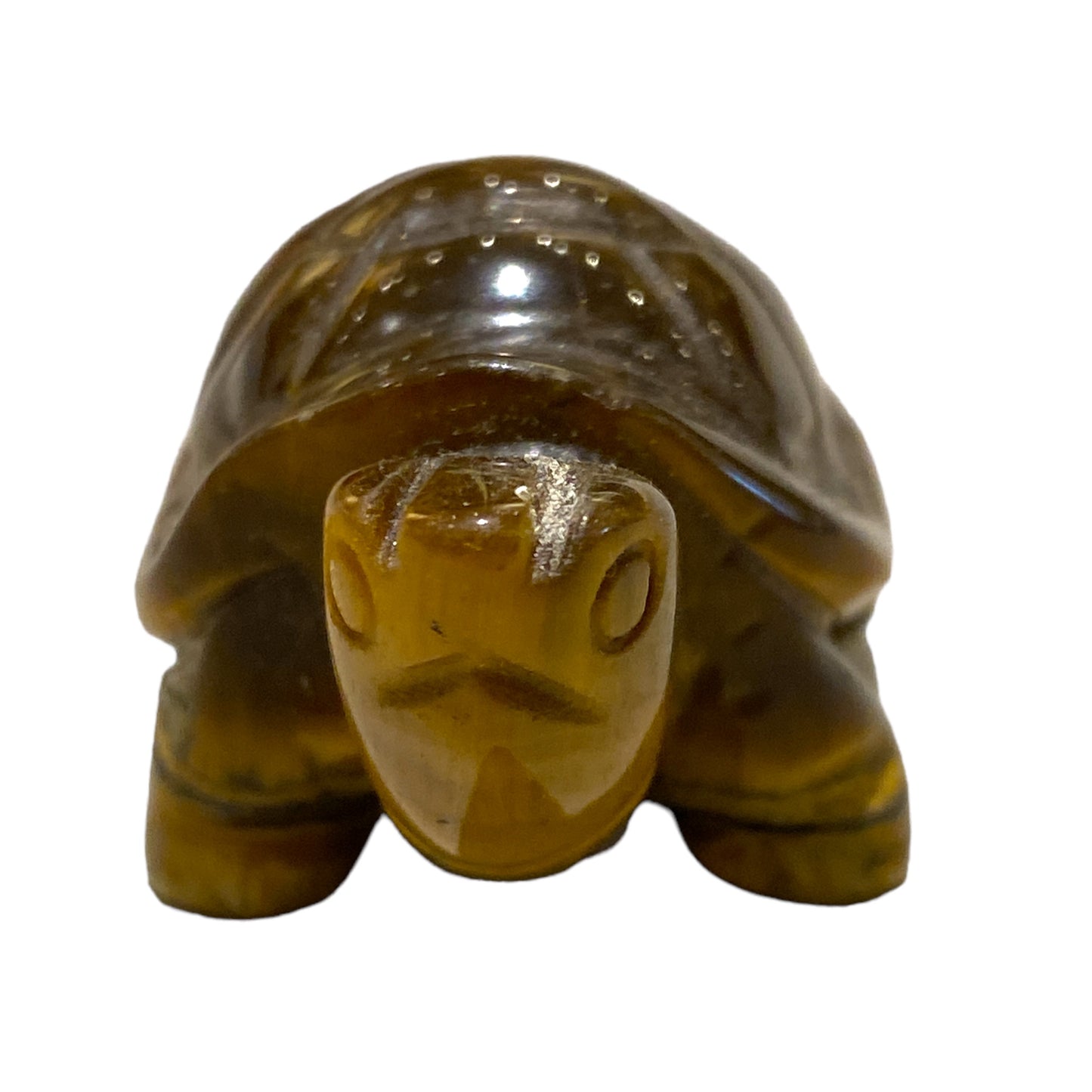 Statue Tortue en oeil de tigre