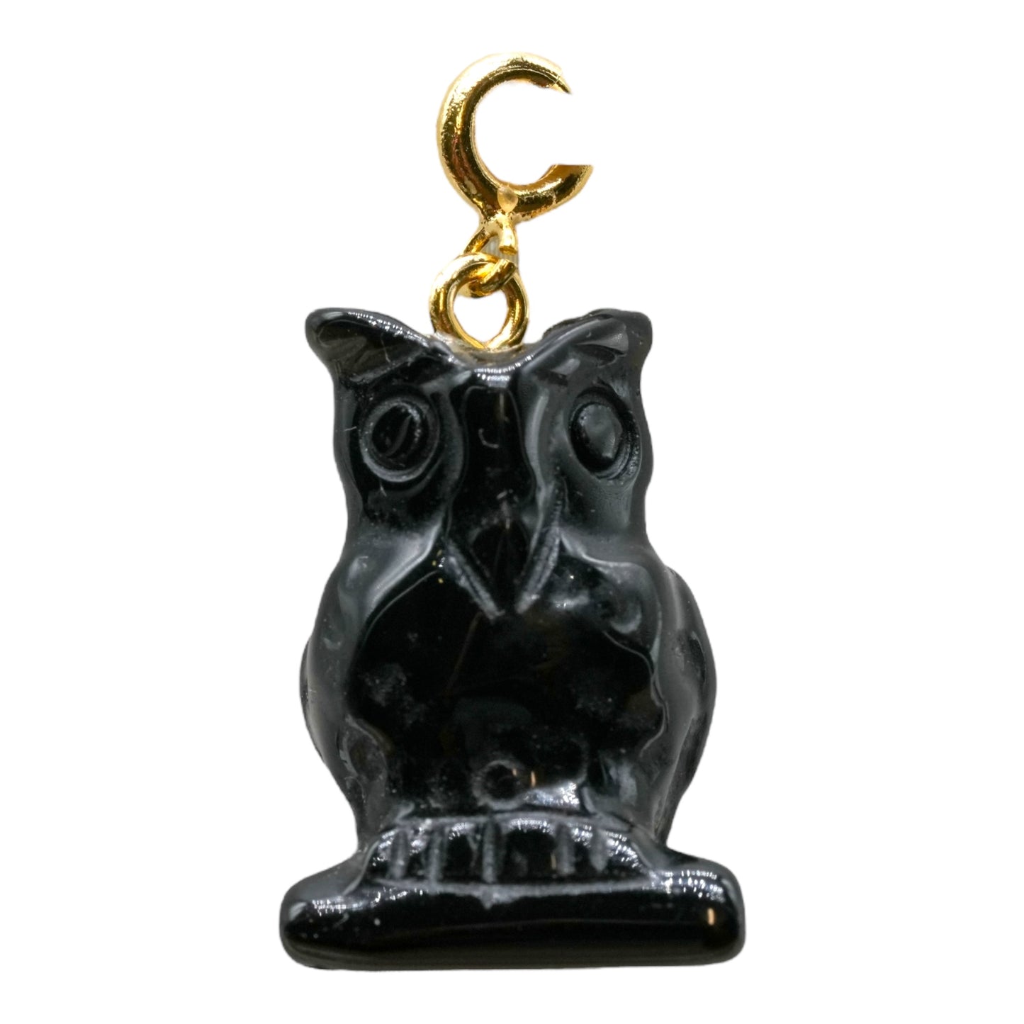 Pendentif hibou doré (symbole de sagesse et protection)