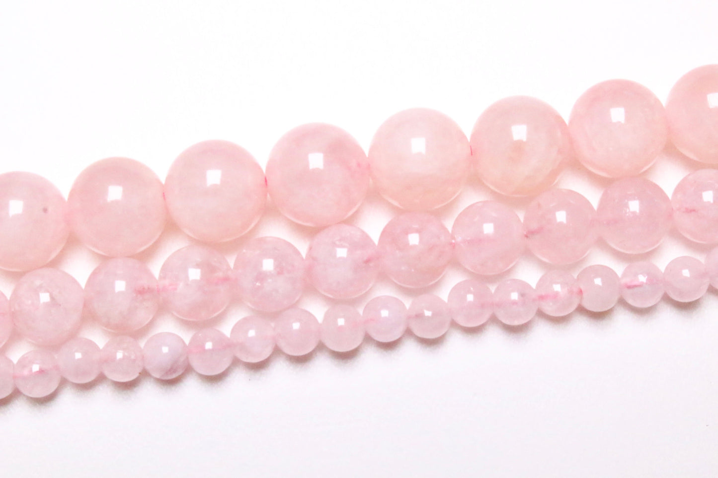 Fil de perle Béryle rose Morganite AA