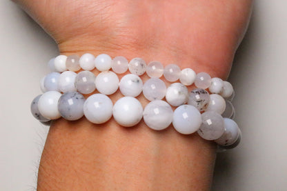 Bracelet Opale blanche AA