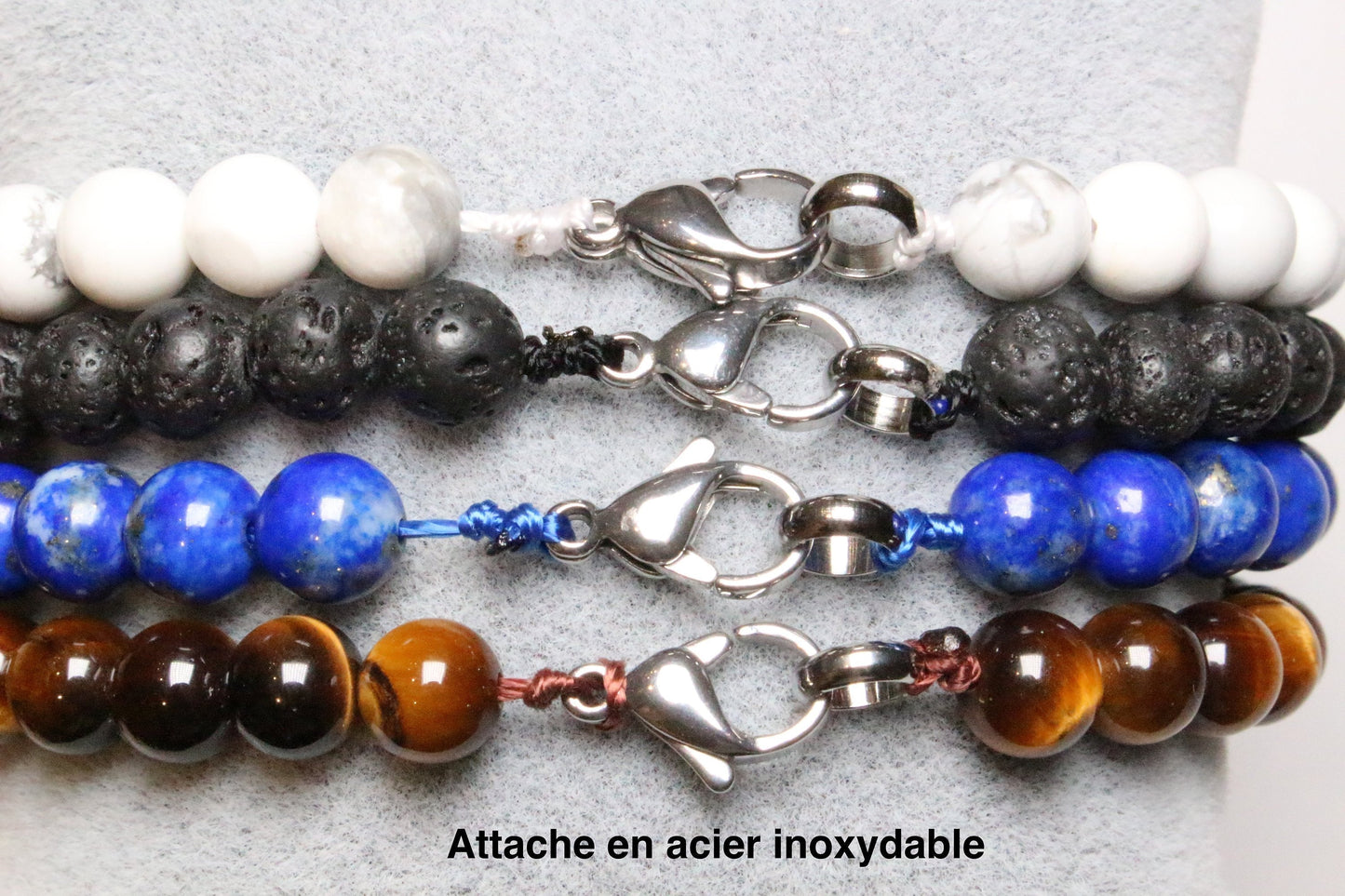 Collier boule 7 Chakras 6mm