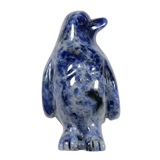 Figurine de pingouin en Sodalite