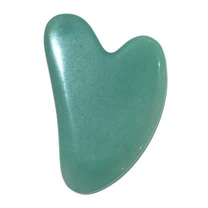 Gua sha aventurine verte coeur