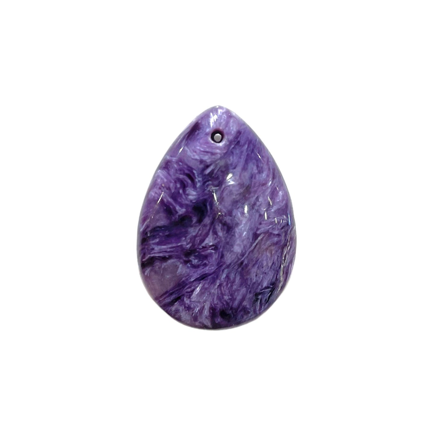 Pendentif Charoite percé devant