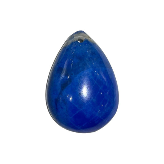 Pendentif Lapis Lazuli forme goutte percé devant