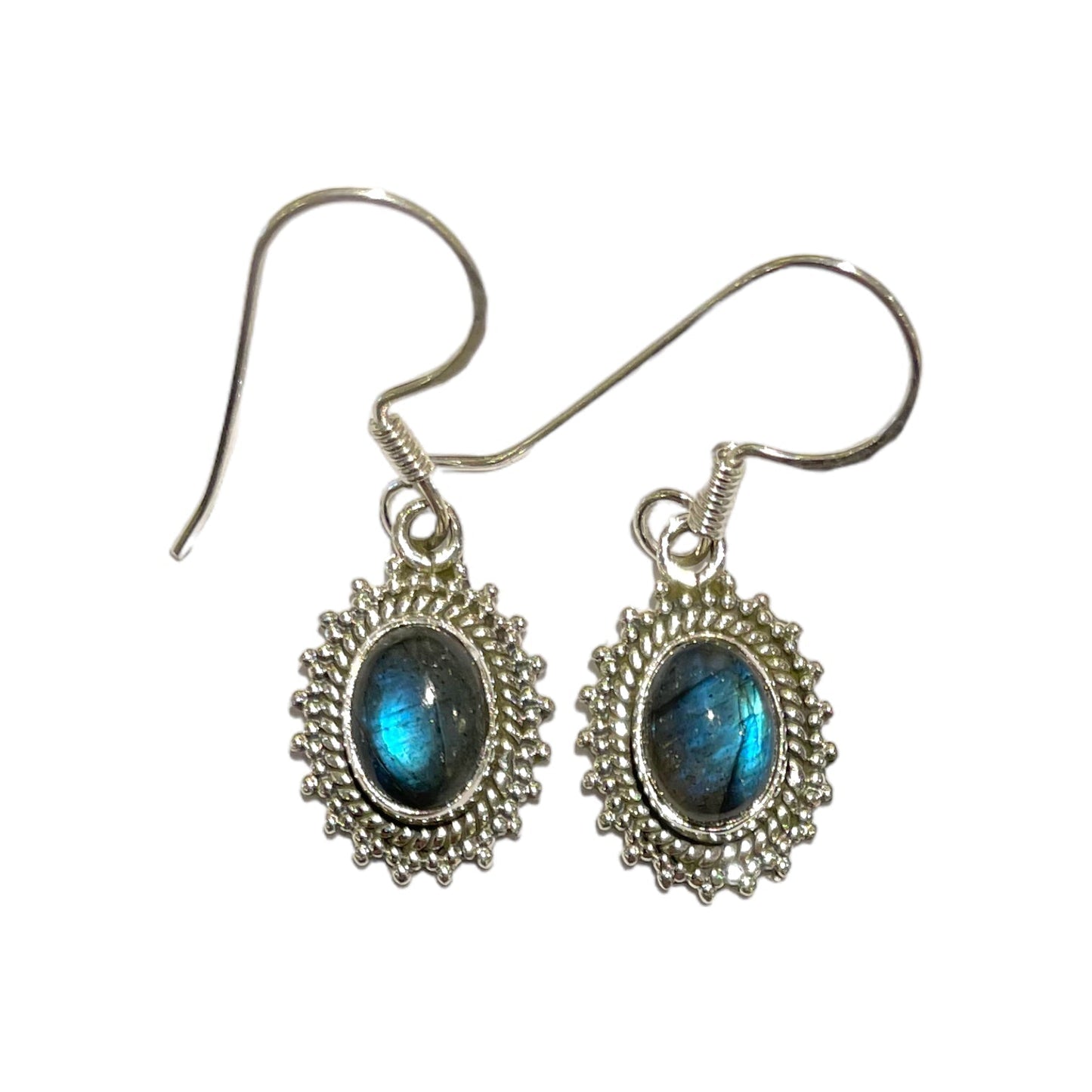 Boucle d'oreille en Argent 925 & labradorite