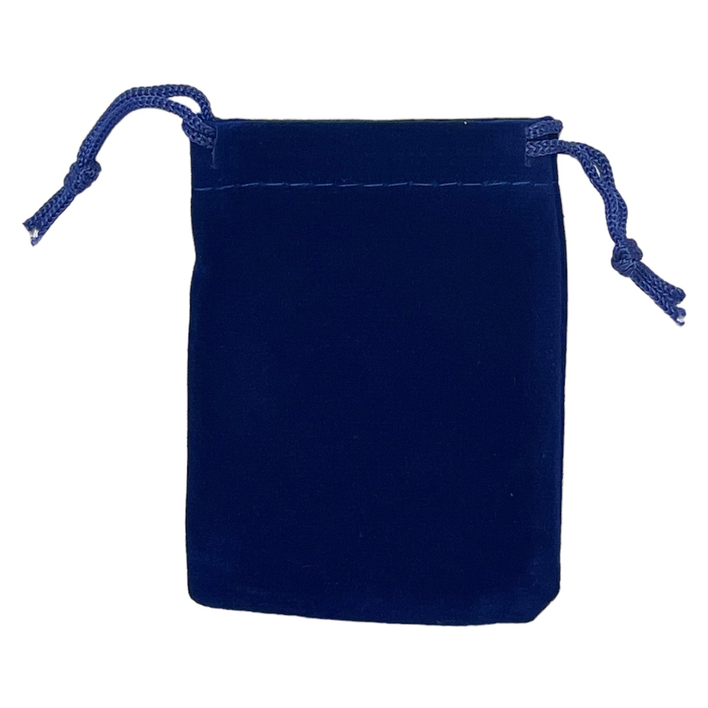 50 pochette en velour bleu 7x9 cm