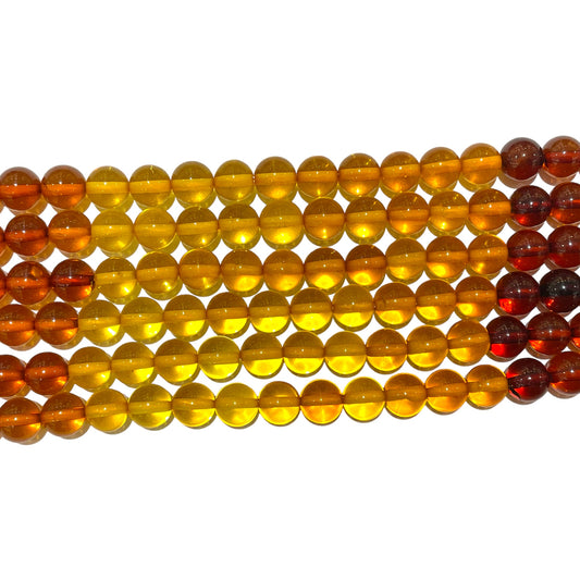 Amber pearl wire 4/6 mm