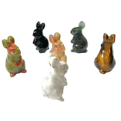 Figurine Lapin en Aventurine verte