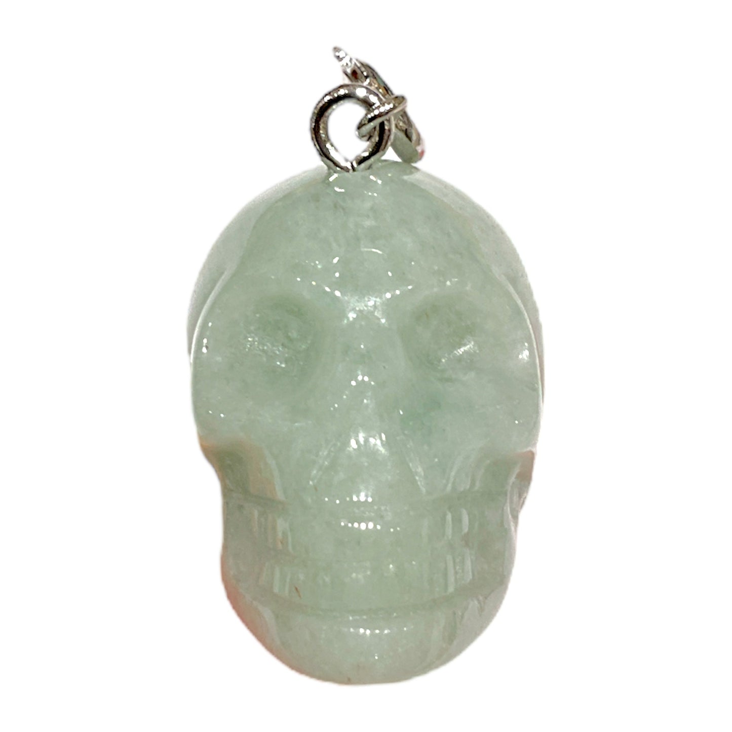 Pendentif crâne en Aventurine verte