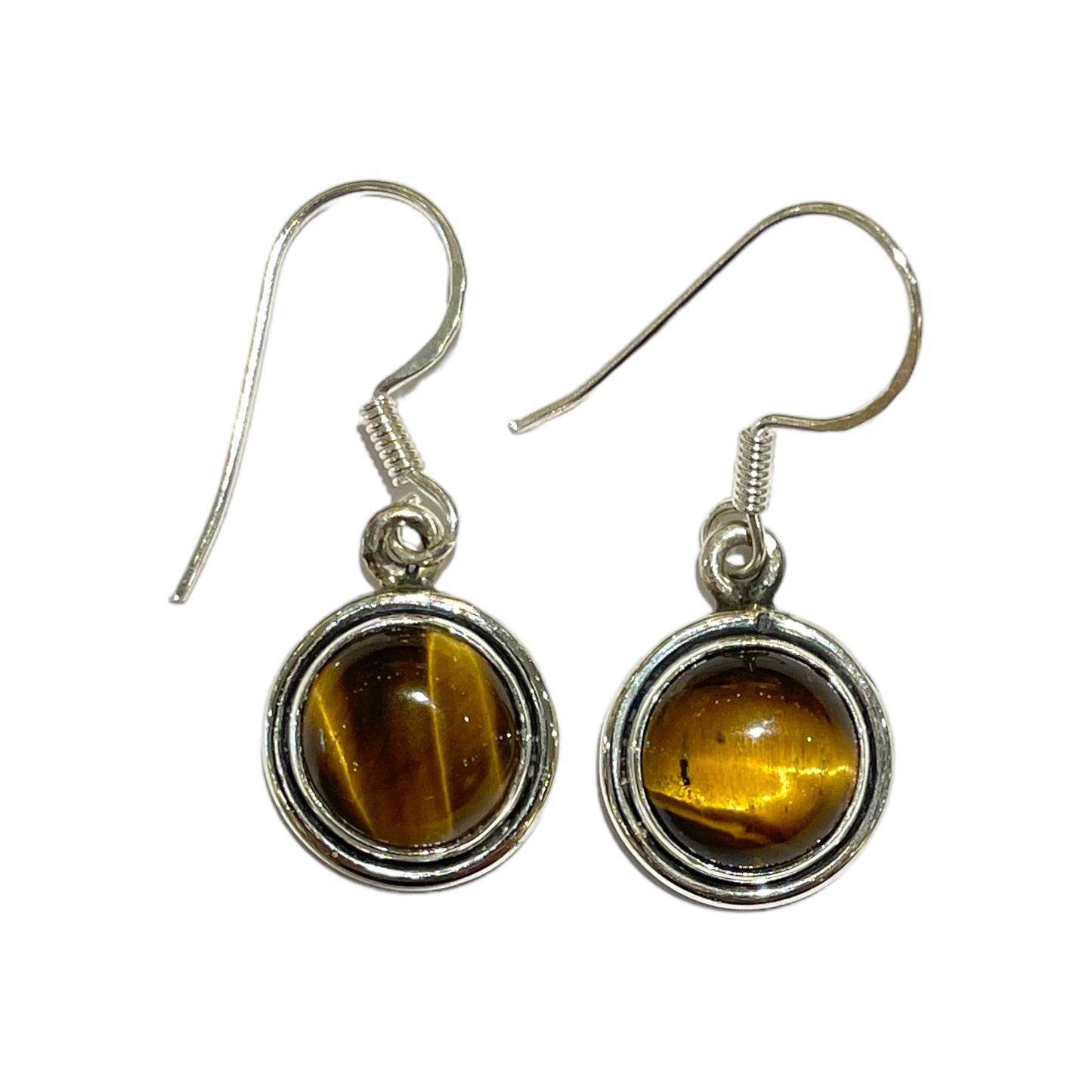 Amber & Silver Earring