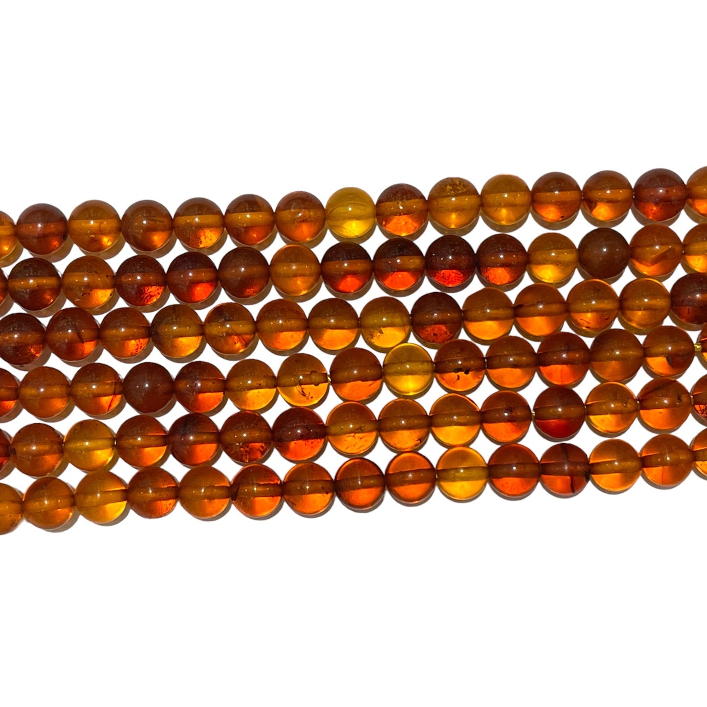 Fil de perles ambres baltiques A+ (couleur 4)