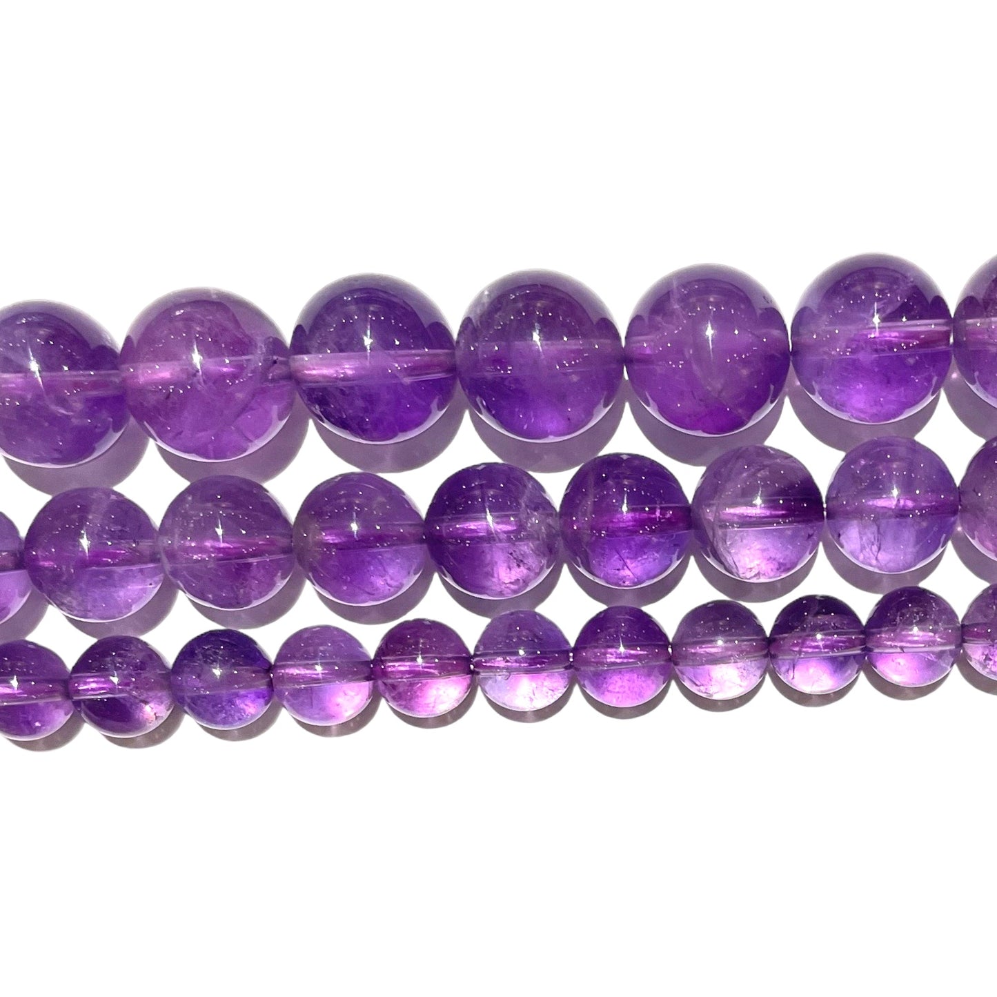 Fil de perle Amethyste lavande AA+