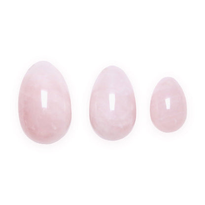 3 Oeuf de Yoni Quartz Rose