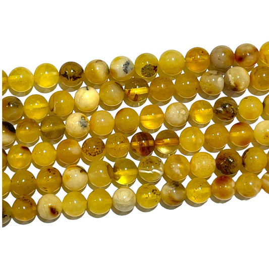 Amber Pearl Wire 4/6 mm