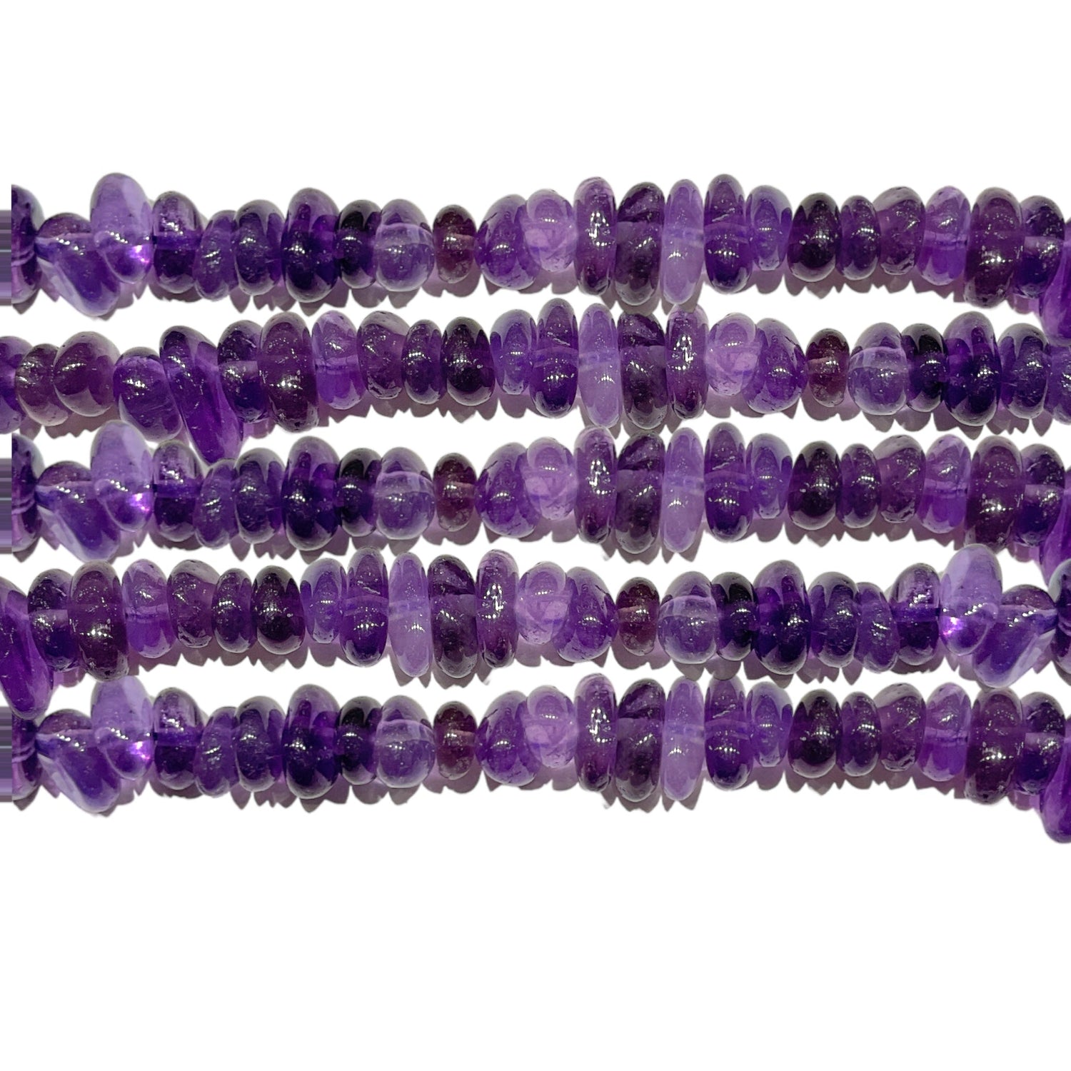 Fil de pierre baroque Améthyste A - Foliesbijoux