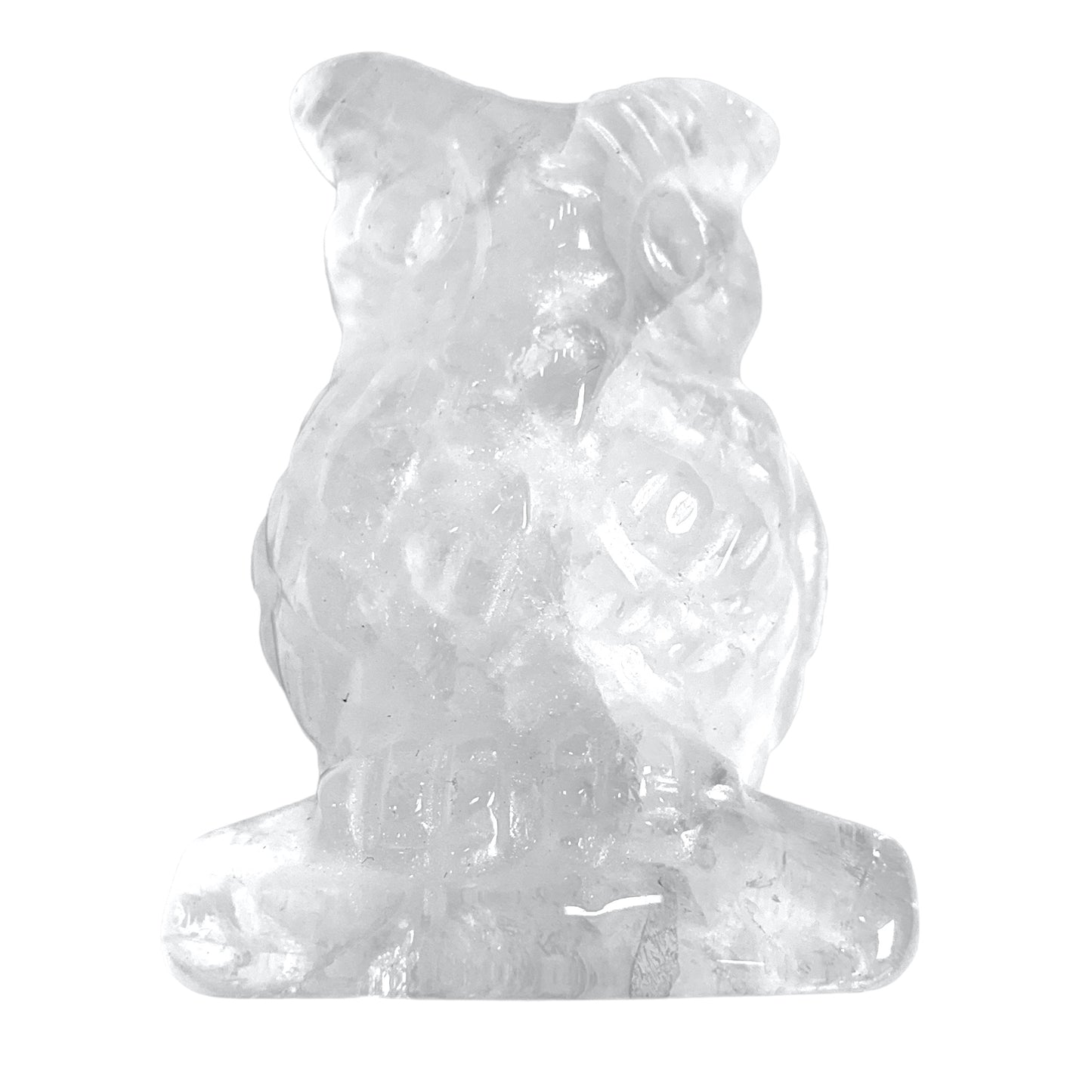 Figurine Hibou en Cristal de roche