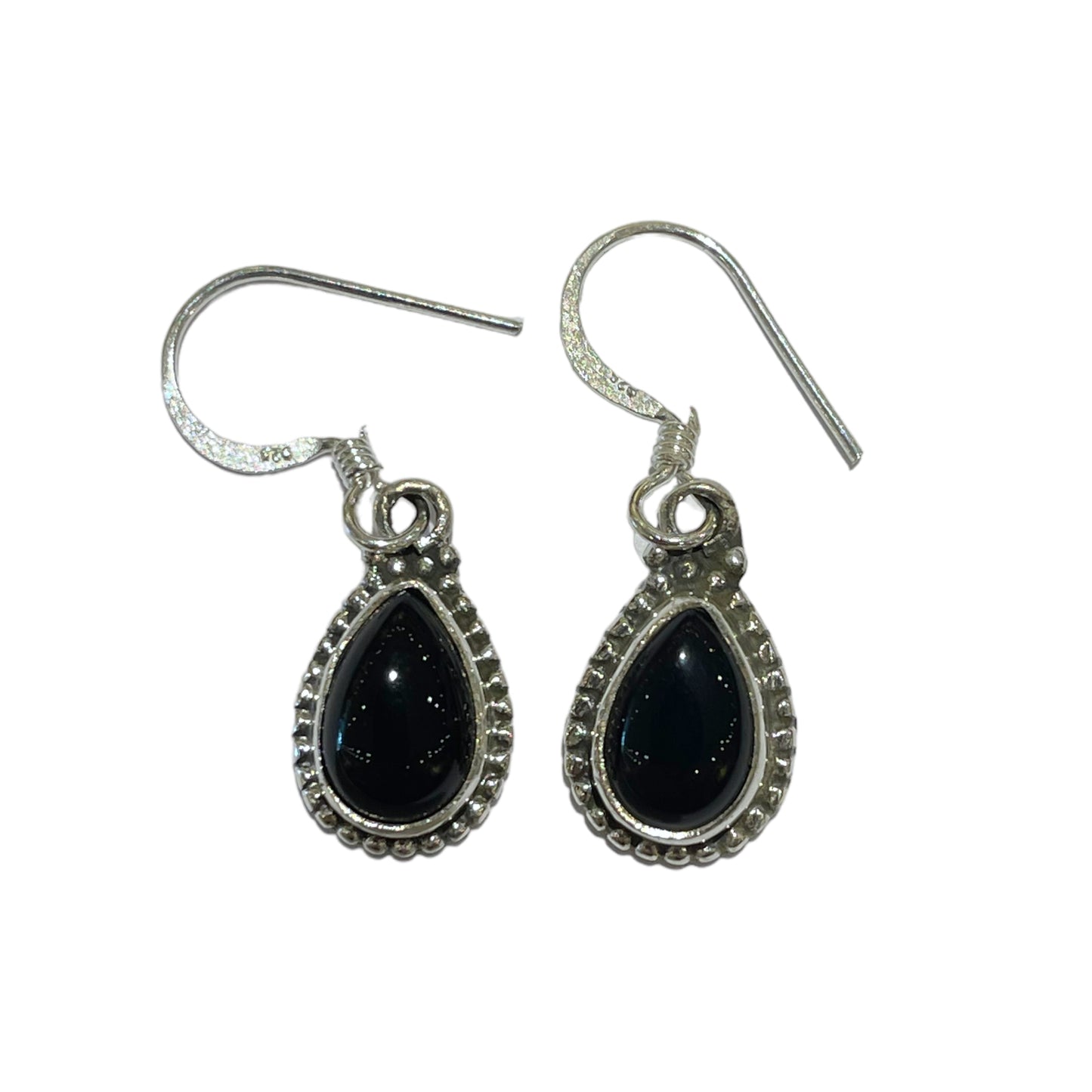 Boucle d'oreille en Argent 925 & onyx