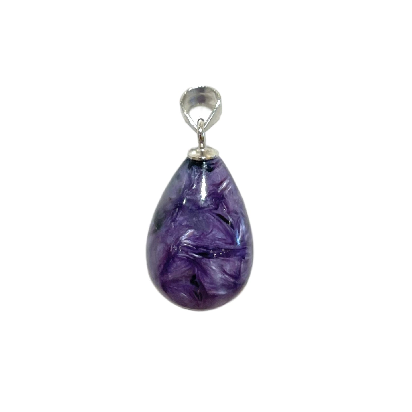 Drop Charoite pendant