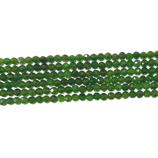 Fil de perles facettées Diopside