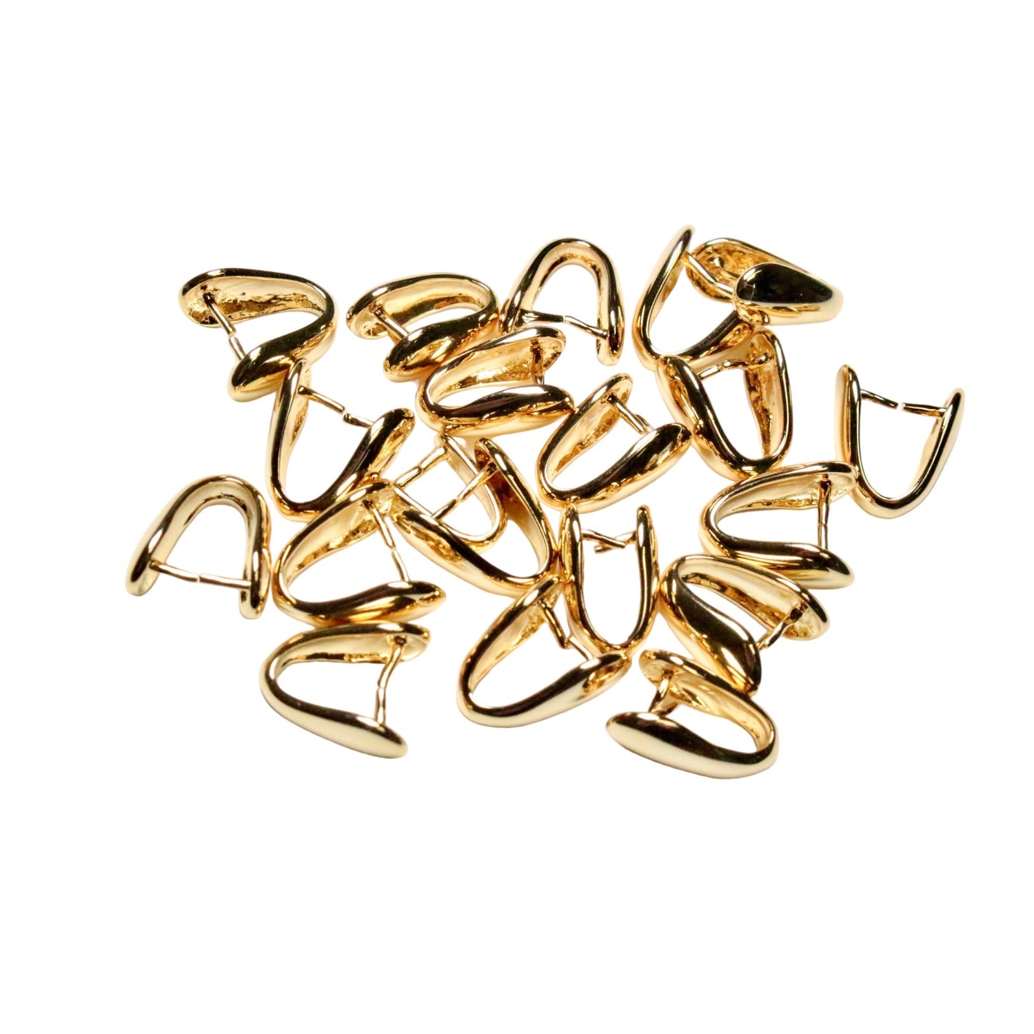 Lot de 20 Bélières pour pendentif épaisse K 933 - Foliesbijoux