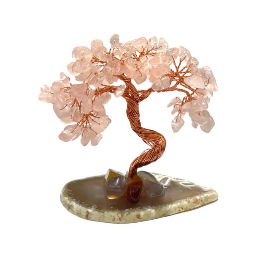 Arbre de vie en Quartz rose