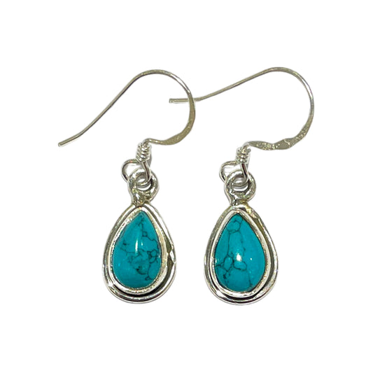 Boucle d'oreille en Argent 925 & turquoise