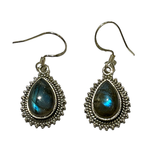 Boucle d'oreille en Argent 925 & labradorite