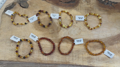Bracelet enfant ambre A+ (8 modèles disponibles)