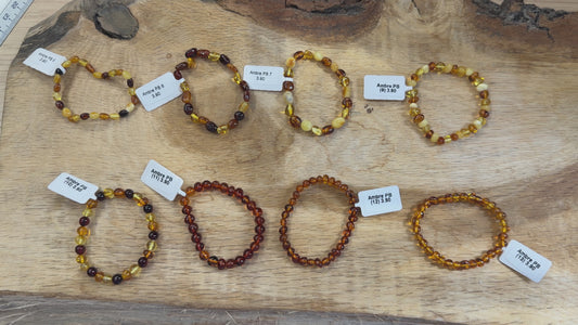 Bracelet enfant ambre A+ (8 modèles disponibles)