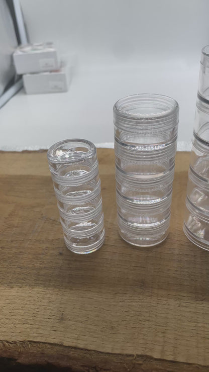 Lot de 4 boites à rangement avec taille différente 3 cm/3.5 cm/5 cm/7 cm